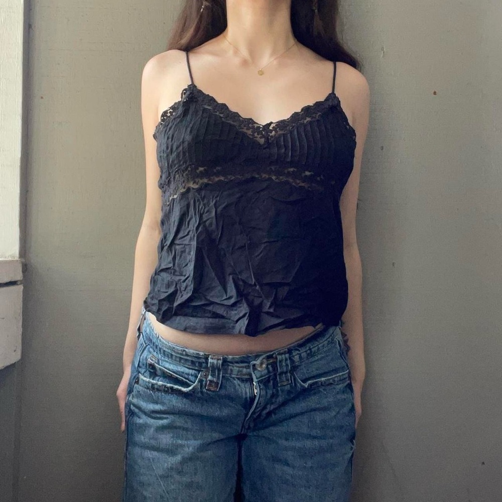 Urban Outfitters Black Lace Cami Top